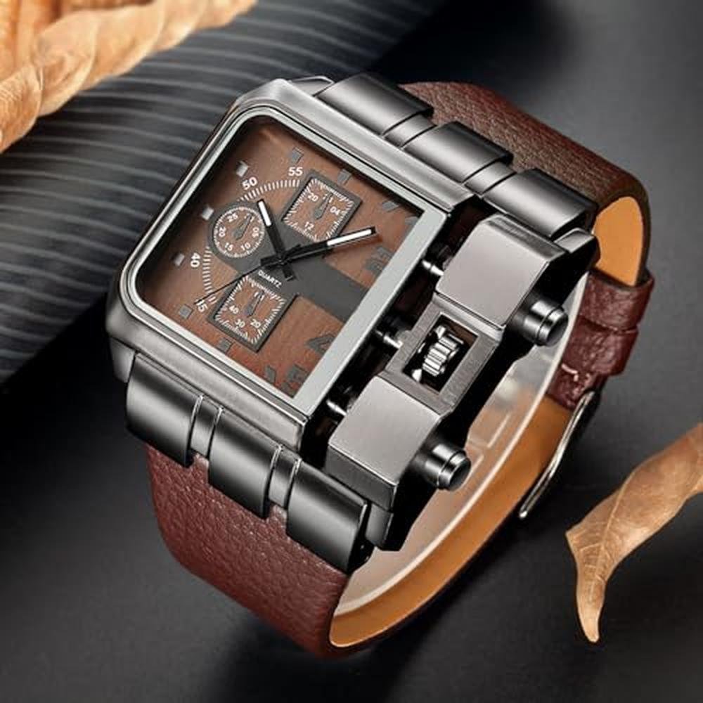 Face Watches: Reginald Hip Hop Mens 53MM Large Face Watch – In Use