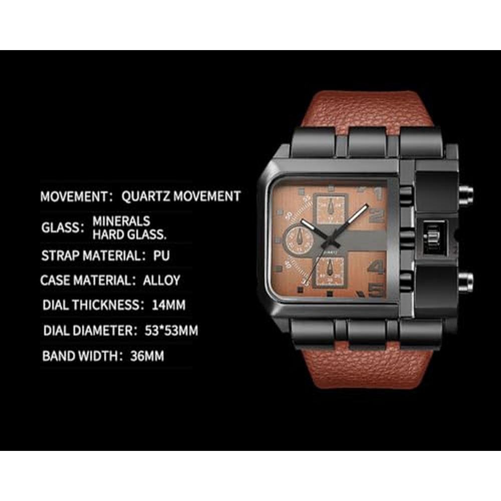 Face Watches: Reginald Hip Hop Mens 53MM Large Face Watch – Packaging