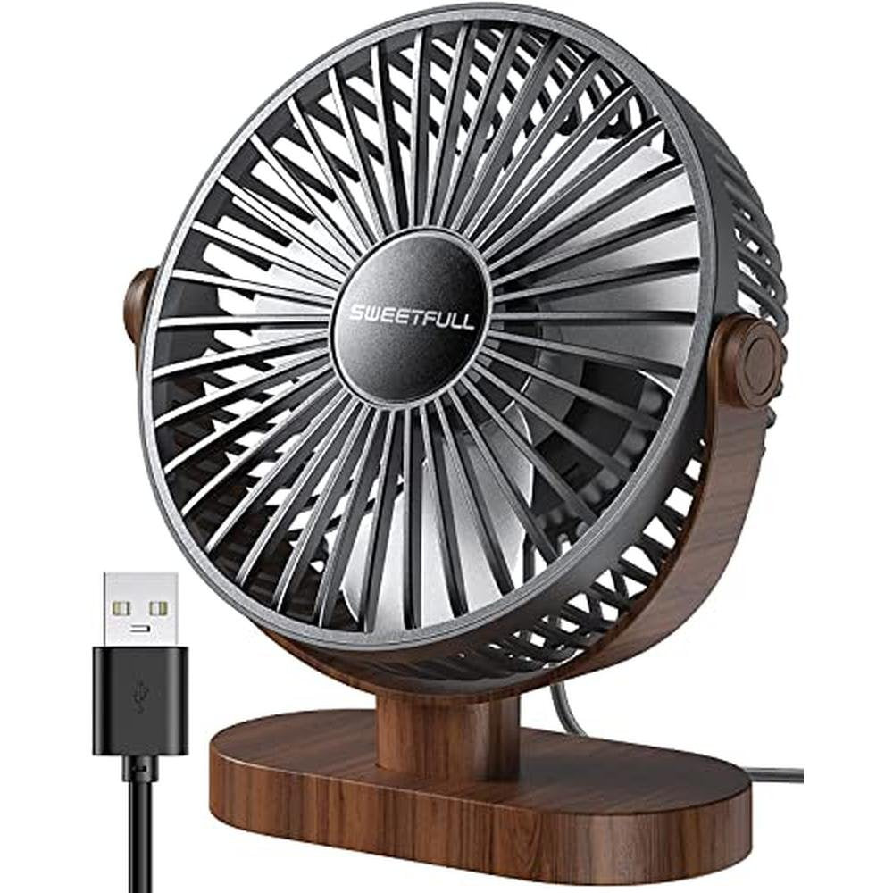 Sweetfull Fan: Sweetfull 6.5 Inch USB Small Desk Fan 3 – Front View
