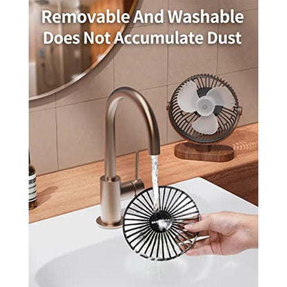 Sweetfull Fan: Sweetfull 6.5 Inch USB Small Desk Fan 3 – In Use