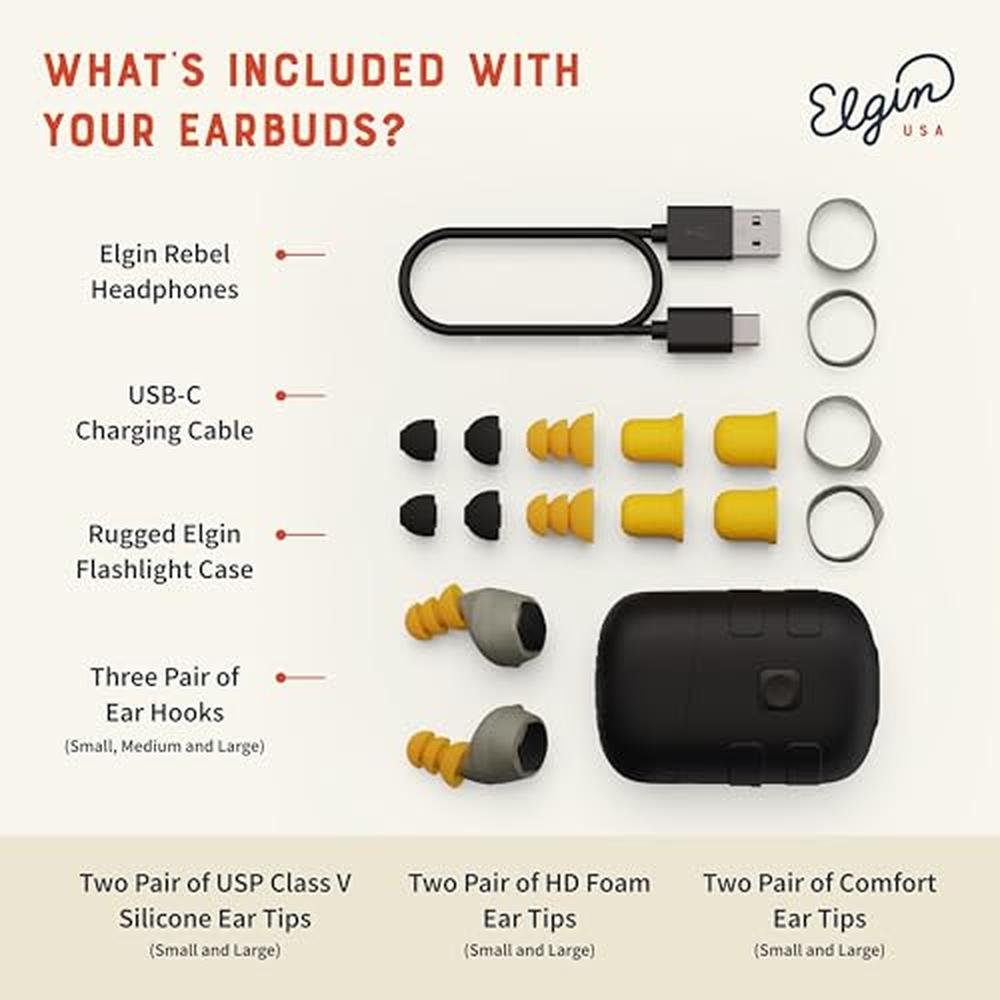 Noise Elgin: Elgin Rebel True Wireless Earbuds 25 dB Noise – Packaging