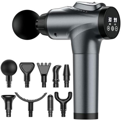 Massage Gun: Premium Handheld Electric Deep Tissue Massager – Front View