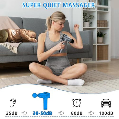 Massage Gun: Premium Handheld Electric Deep Tissue Massager – In Use