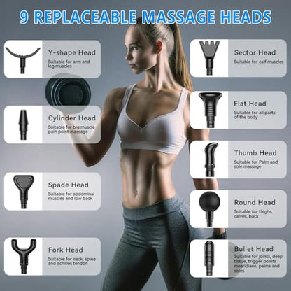 Massage Gun: Premium Handheld Electric Deep Tissue Massager – Packaging