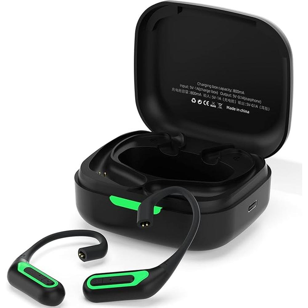 KZ AZ10 Bluetooth V5.2 aptX/TWS + Earbuds Hook with Mic – Front View