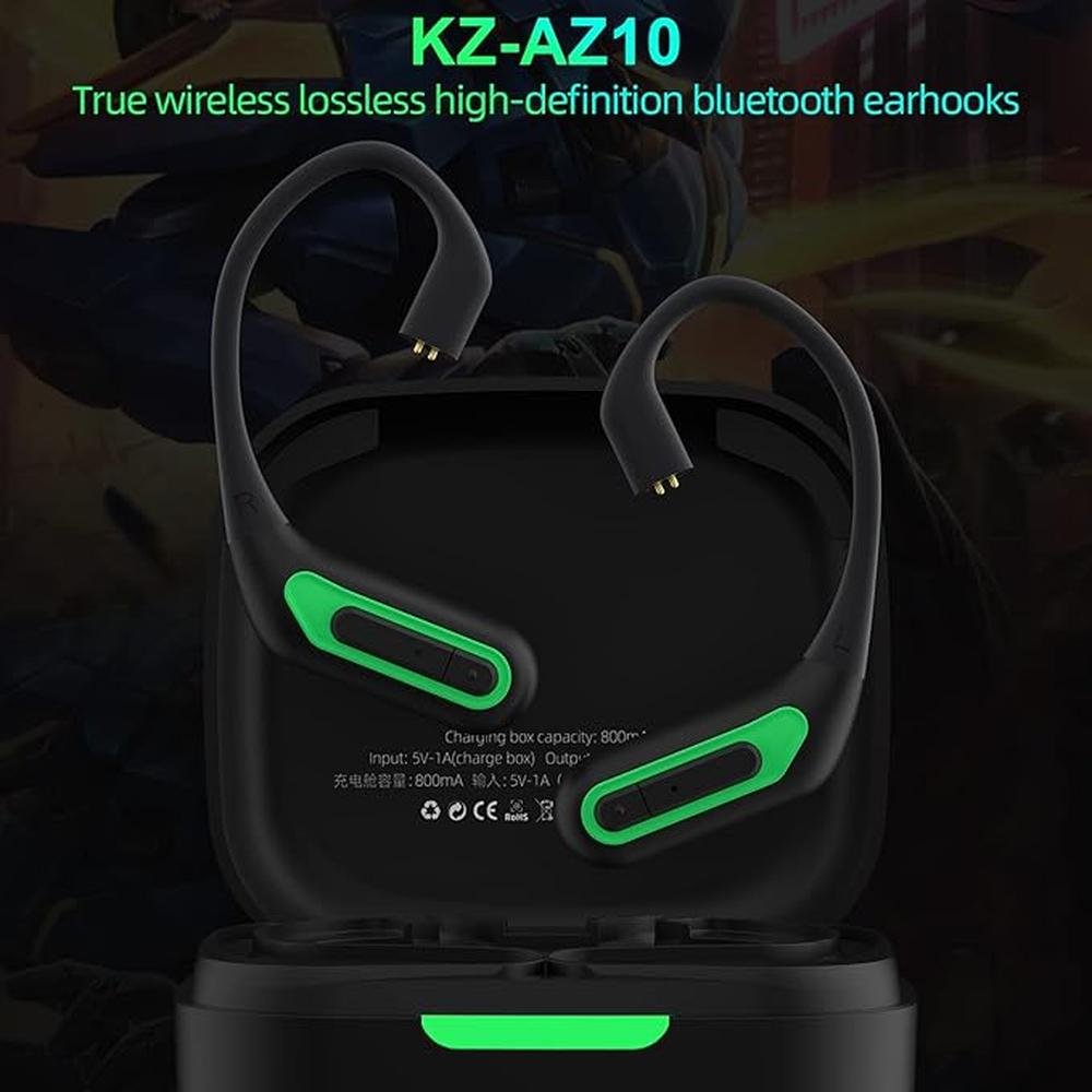 KZ AZ10 Bluetooth V5.2 aptX/TWS + Earbuds Hook with Mic – Side View