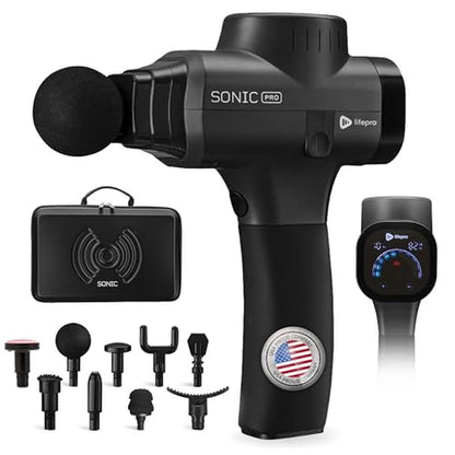 Gun Massager: LifePro Sonic Pro Handheld Electric Massage – Front View