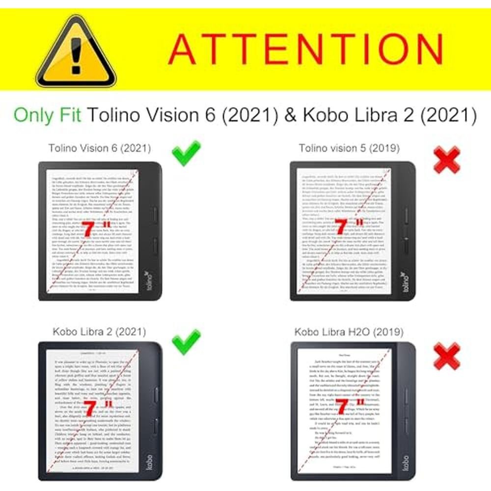 Kobo Stand: Fintie Premium PU Leather Stand Case for 7 Kobo – Side View