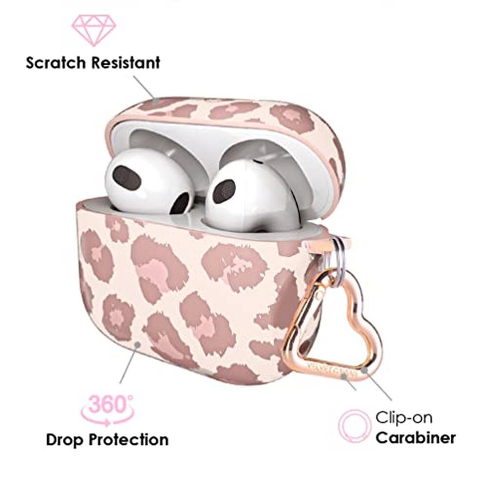 Velvet Caviar: AirPods 3rd Generation Case with Keychain – Close-up Detail