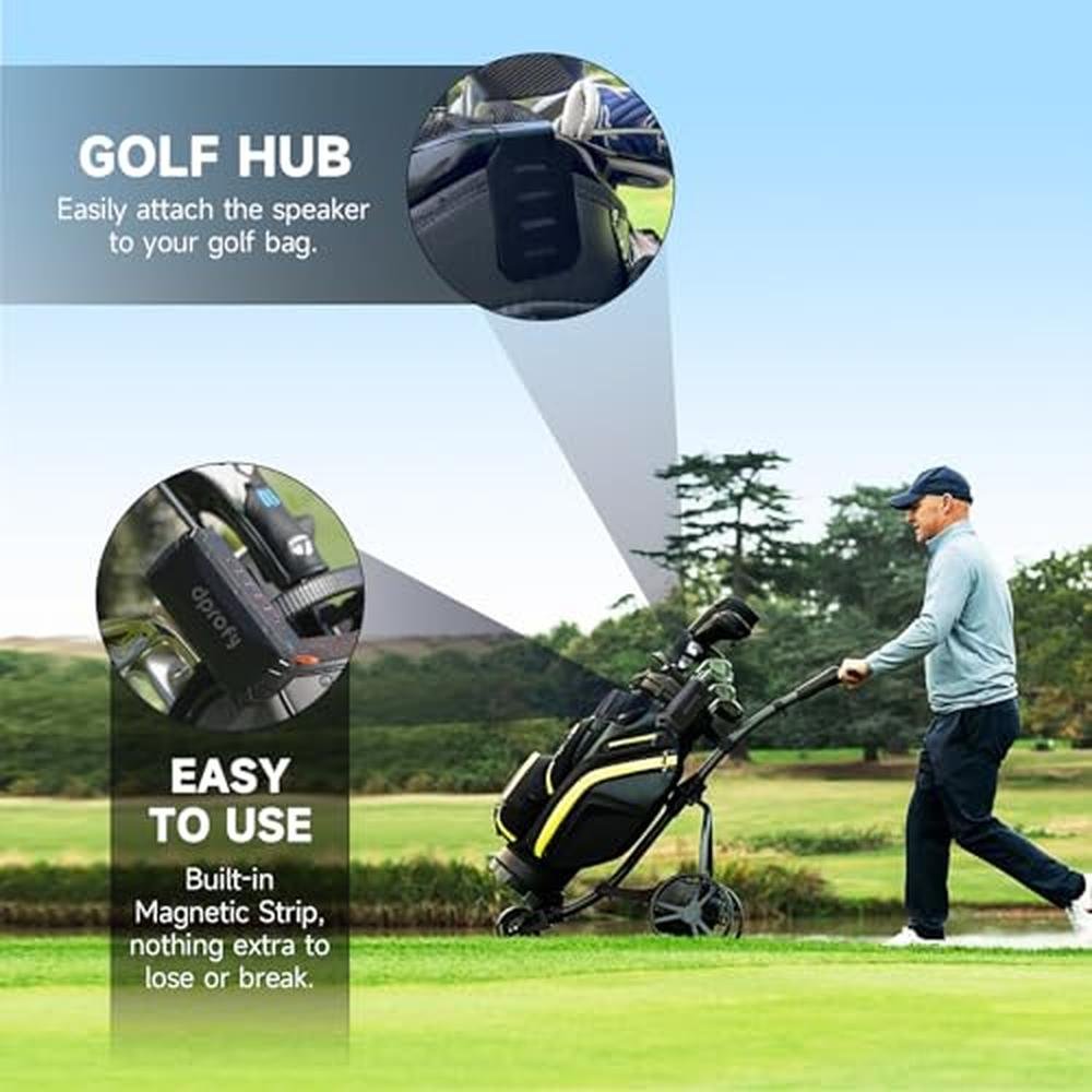 Magnetic Speaker: Pro Portable Magnetic Bluetooth Speaker – Side View