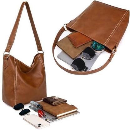 Purses Women: Montana West MWC-070BR Vegan Leather Shoulder – Close-up Detail