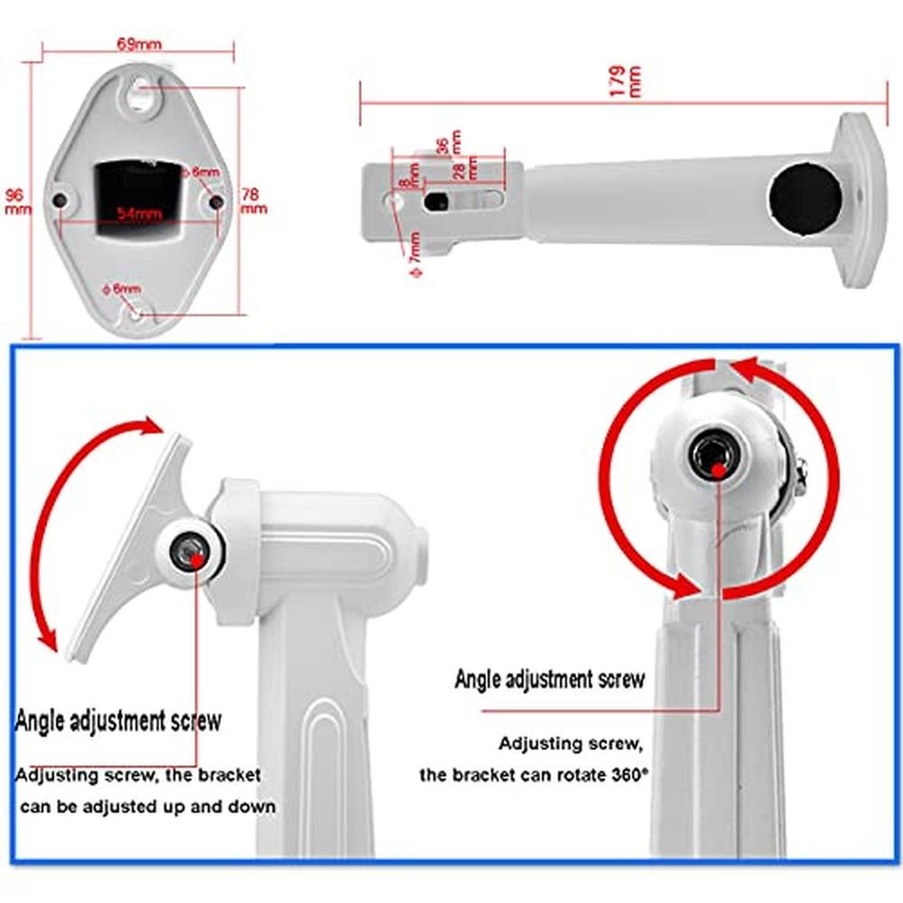 Camera Bracket: PCUORLEORS Universal CCTV Security Camera – Close-up Detail
