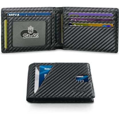 Zitahli Novelty Wallet for Men Slim 11 Credit Card Holder – Front View