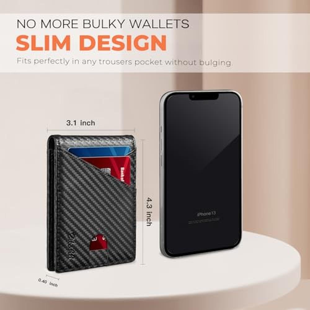 Zitahli Novelty Wallet for Men Slim 11 Credit Card Holder – In Use