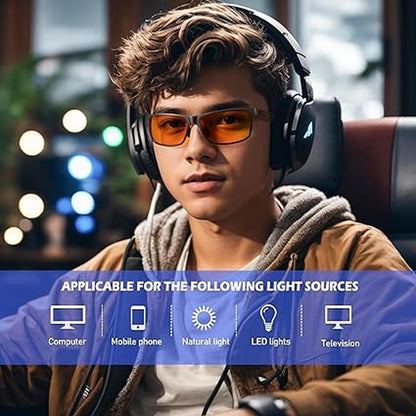 Glasses Blue Light Blocking: ANYLUV Gaming Glasses – Side View