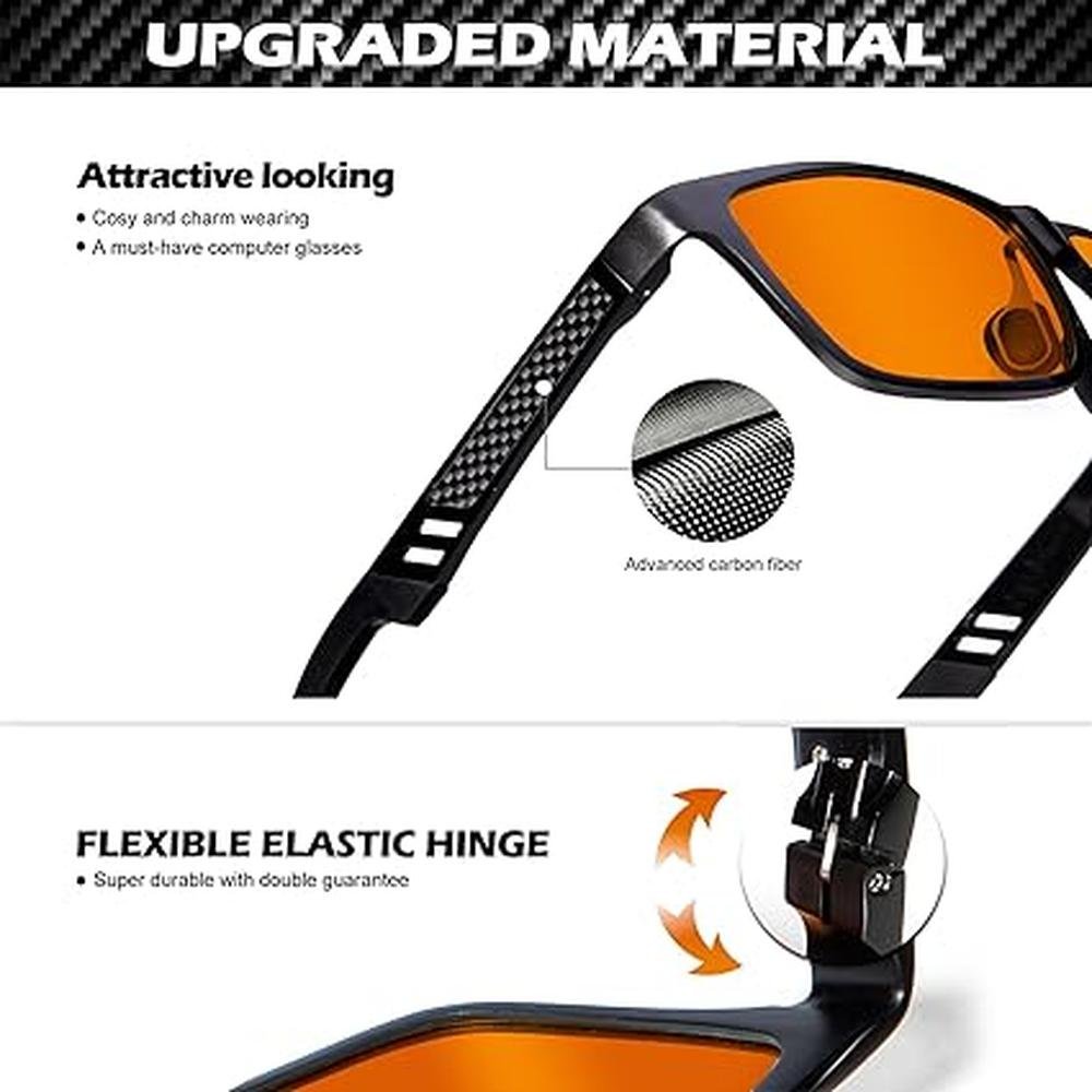 Glasses Blue Light Blocking: ANYLUV Gaming Glasses – Close-up Detail