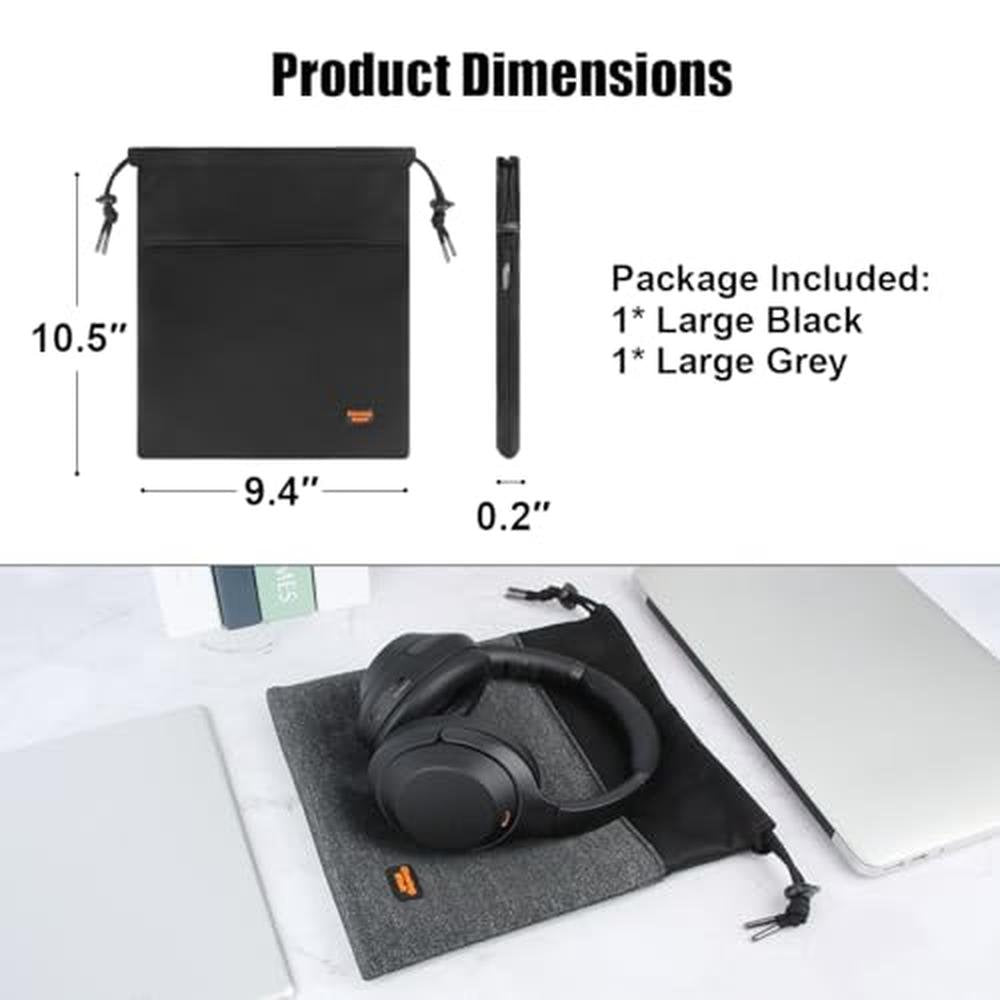 Headphone Bag: Desing Wish 2-Pack Lightweight Headphone – Close-up Detail