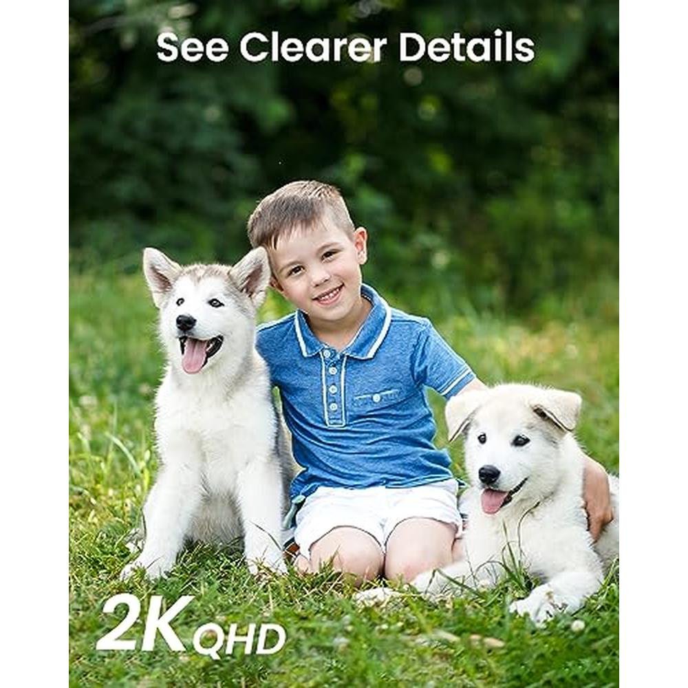 Security Outdoor: DEKCO 2K Security Camera Outdoor 2Packs – Close-up Detail