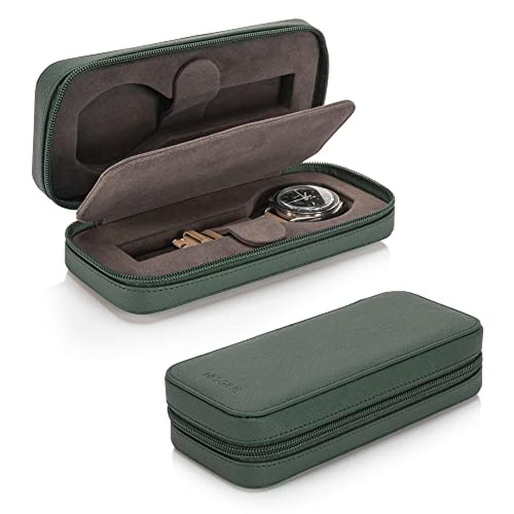 Watch Case: HOUSEOFHIGGINS Modern Leather 40mm – Front View