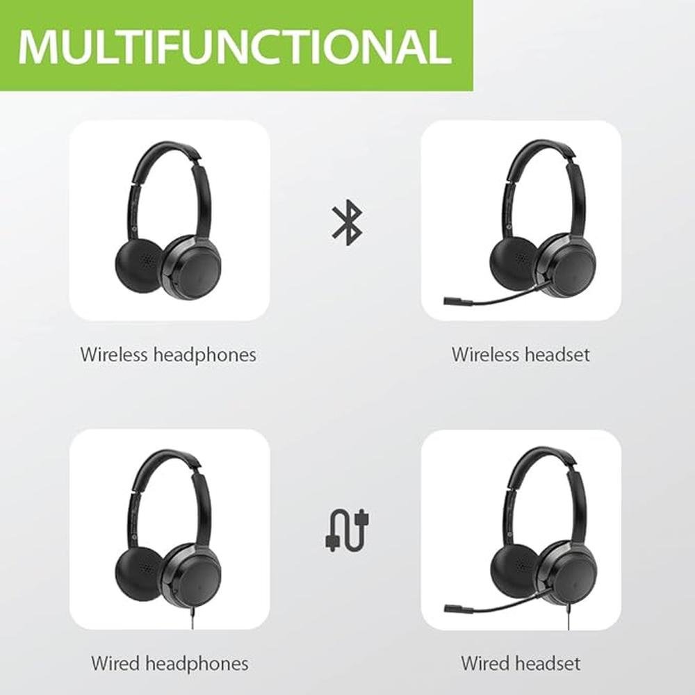 Avantree Alto Clair 2: Multifunctional Bluetooth Headphones – Side View