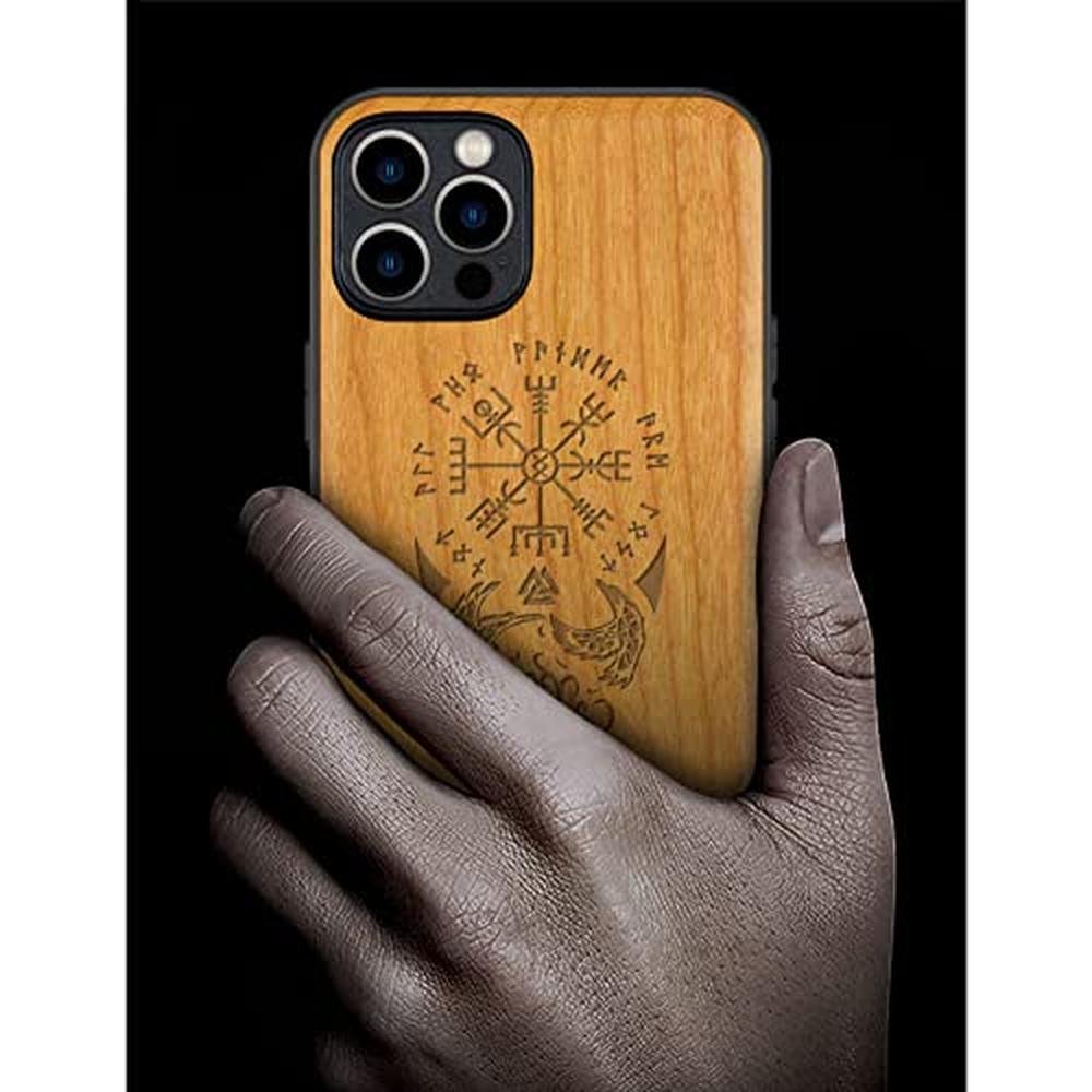 Wood Carveit: Carveit Magnetic Wood Case for iPhone 12 Pro – Side View