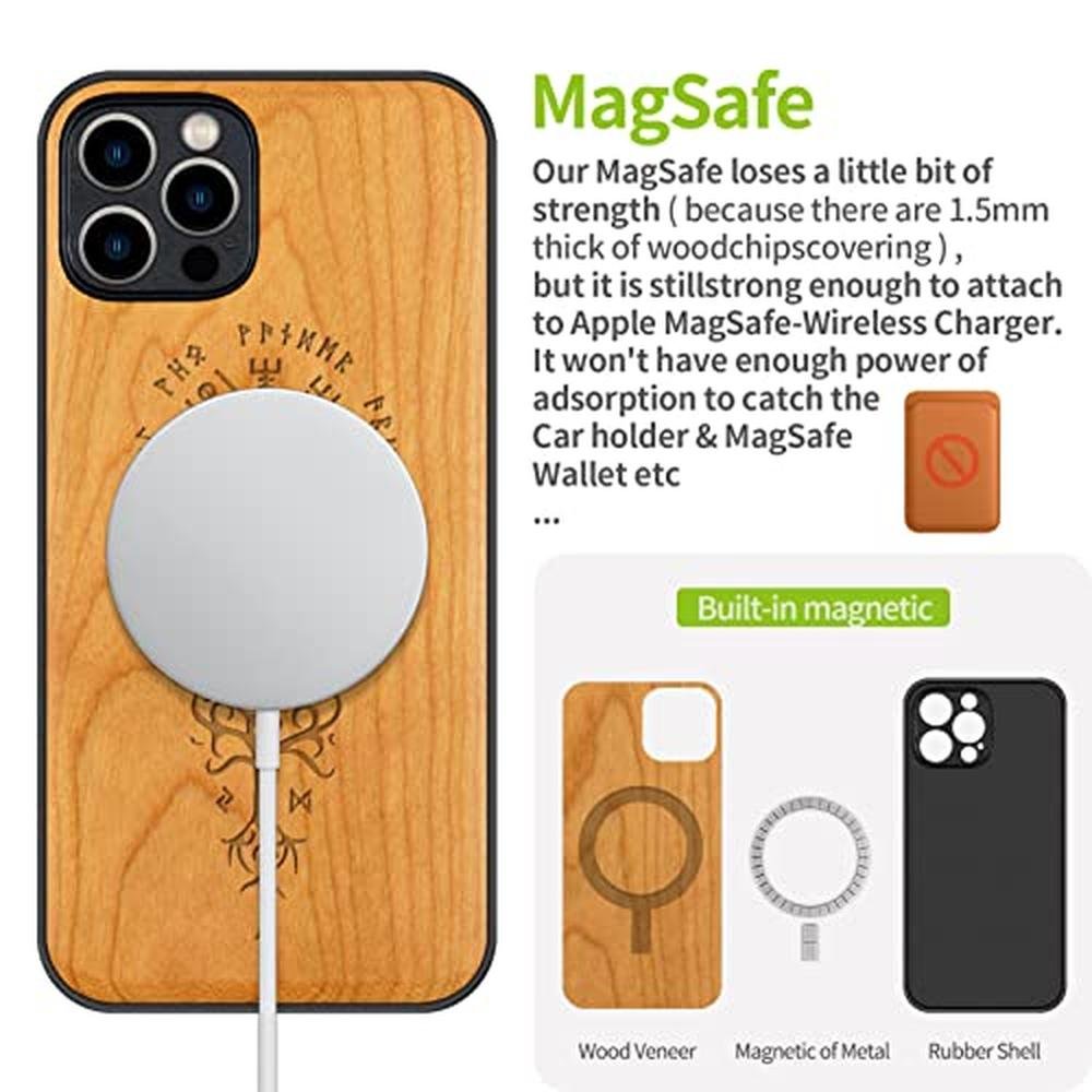 Wood Carveit: Carveit Magnetic Wood Case for iPhone 12 Pro – In Use