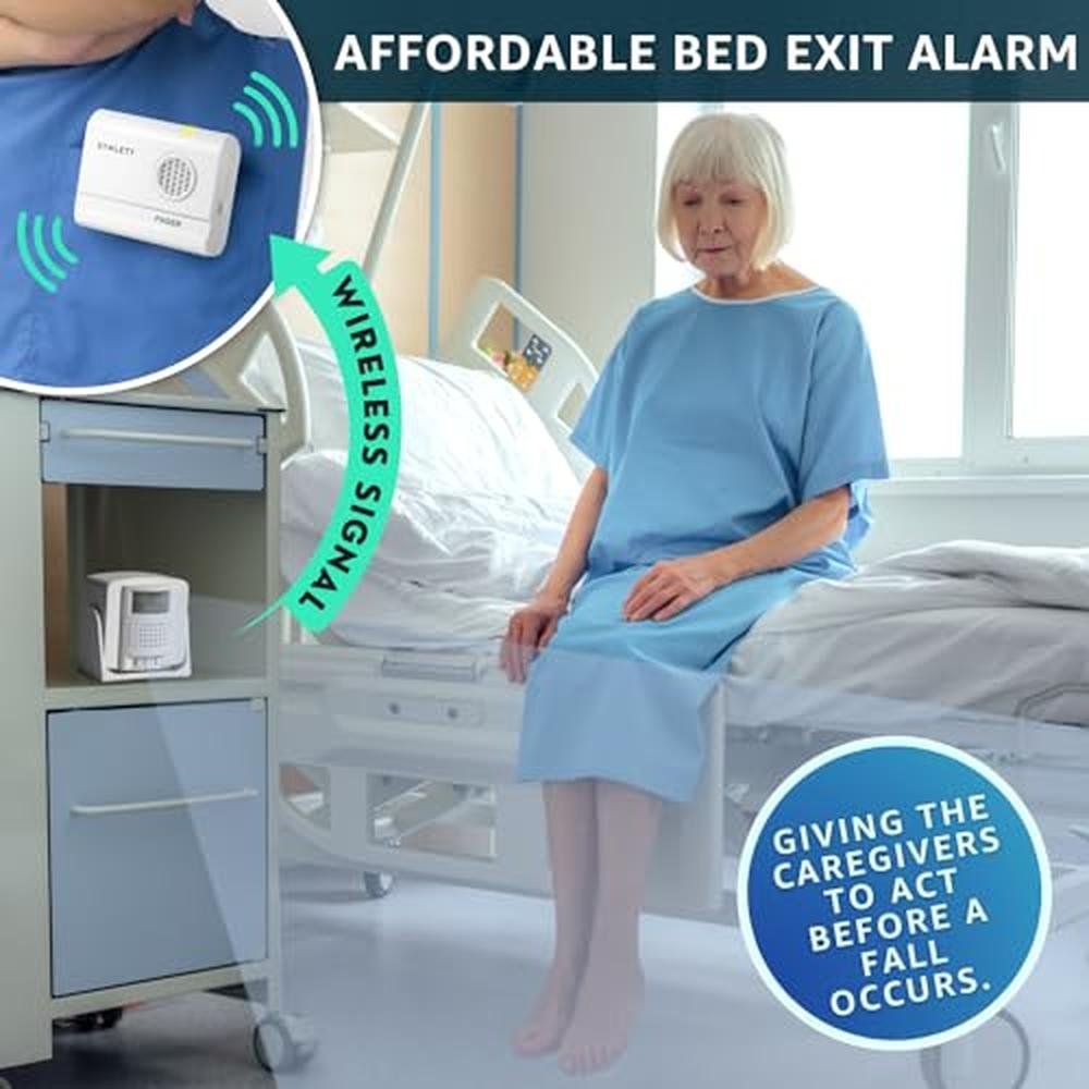 Alarm Seniors: SYNLETT Bed Alarm Caregiver Pager with – Side View