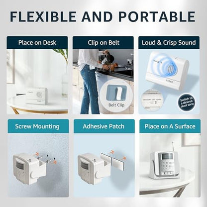 Alarm Seniors: SYNLETT Bed Alarm Caregiver Pager with – In Use