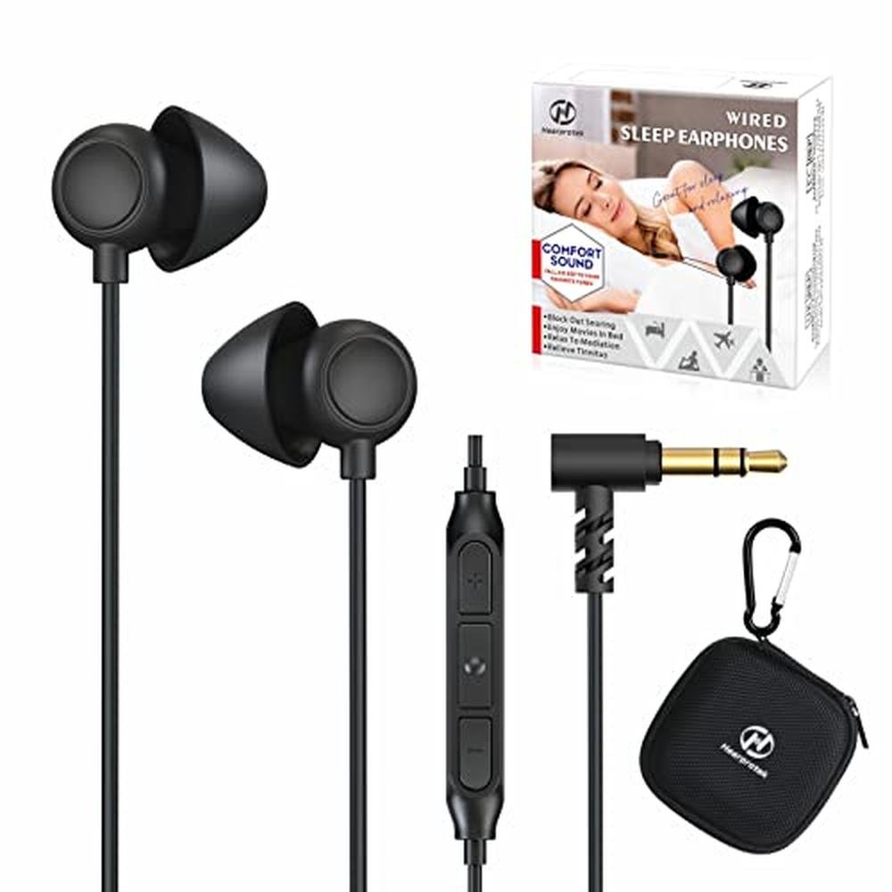 Hearprotek Sleep Earbuds: 2 Pairs Soft Comfortable In-Ear – Front View