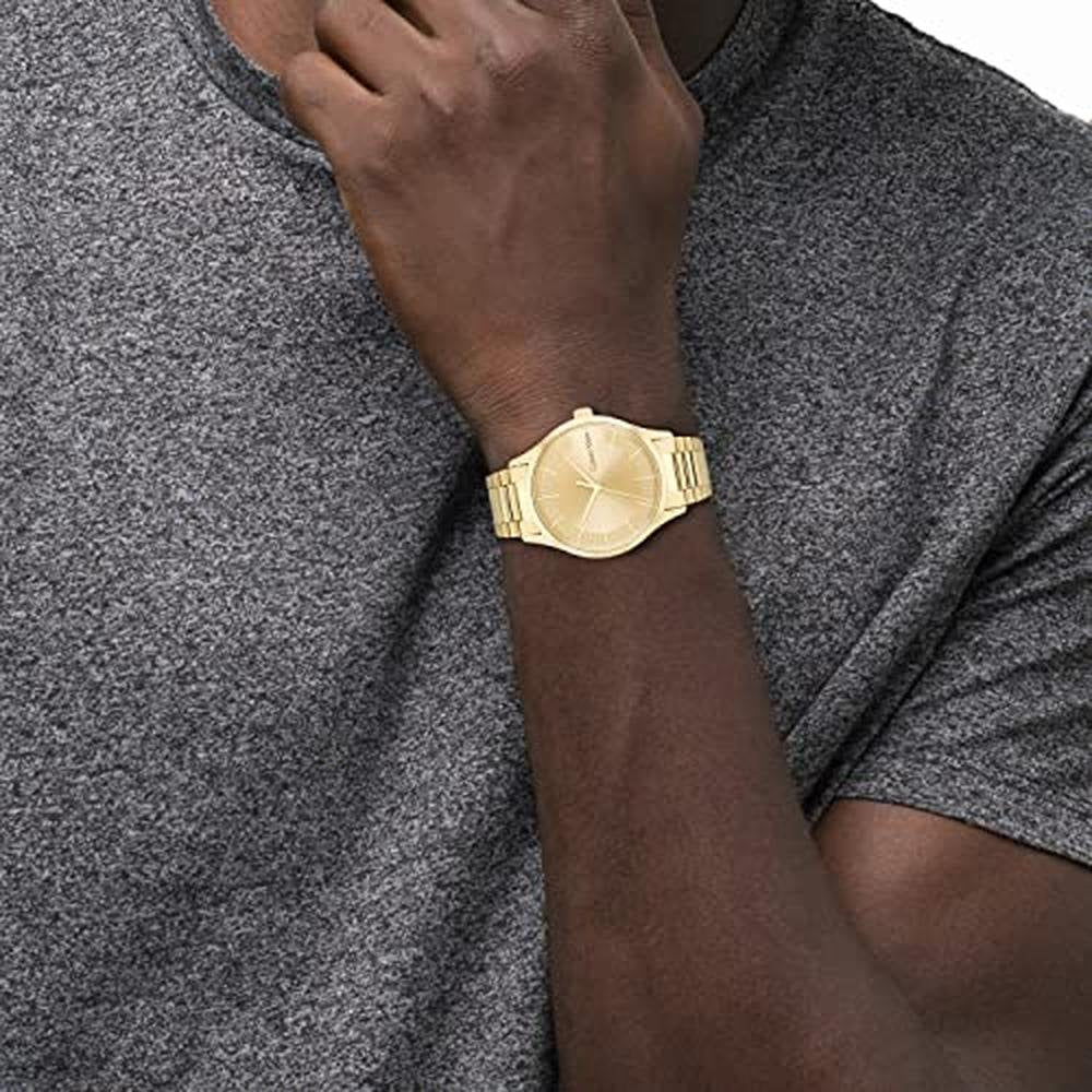 Timeless Elegance: Calvin Klein Iconic Men's Quartz Watch – Side View