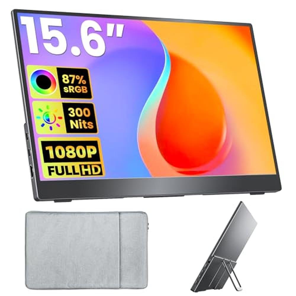 Premium Portable Monitors: Upperizon 15.6" FHD Travel – Front View