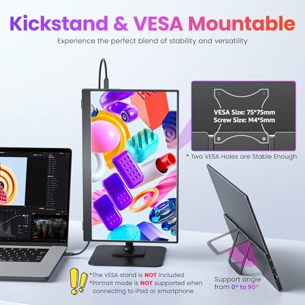Premium Portable Monitors: Upperizon 15.6" FHD Travel – In Use