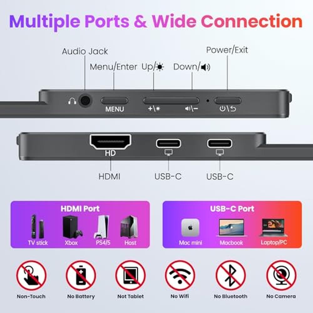 Premium Portable Monitors: Upperizon 15.6" FHD Travel – Packaging