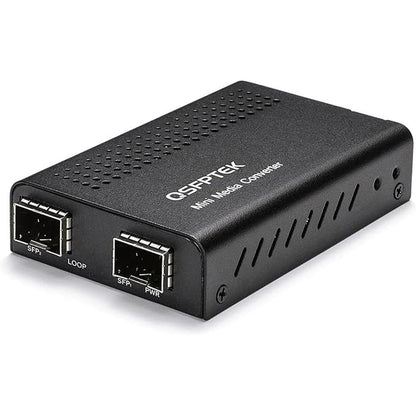 SFP+ Media Converter: Mini Unmanaged 1x 10GBase-X to 1x – Front View