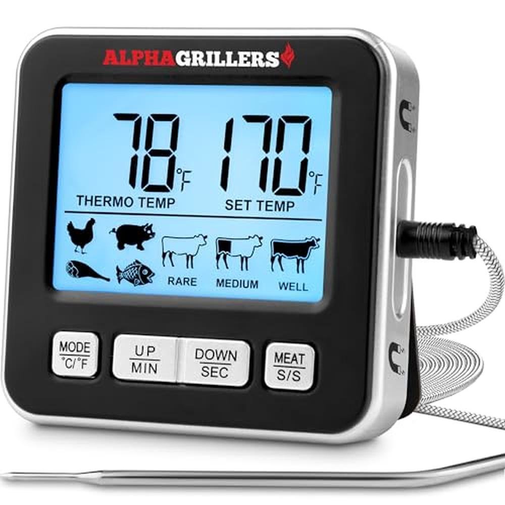 Thermometer Alpha: Alpha Grillers Turkey Thermometer – Front View