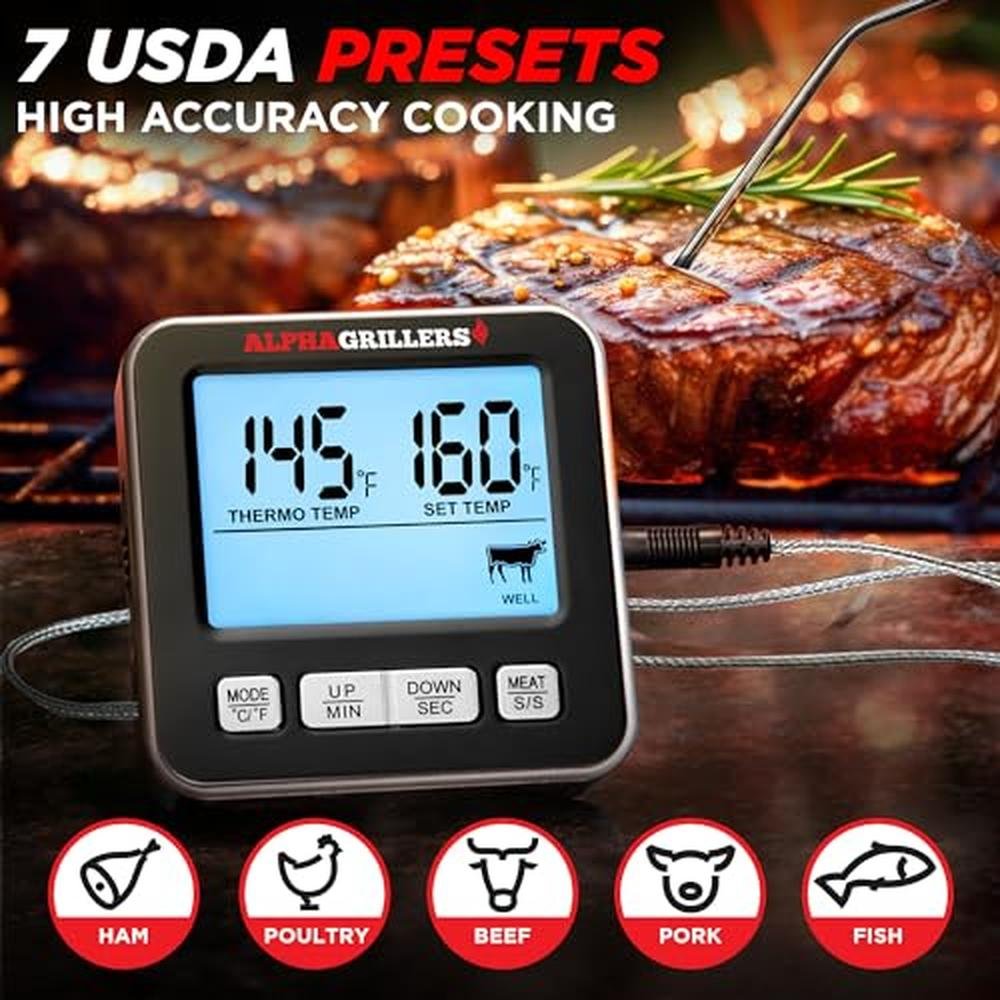 Thermometer Alpha: Alpha Grillers Turkey Thermometer – Close-up Detail