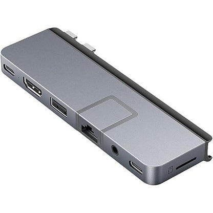Hub Adapter: Hyper Drive Duo PRO 7-in-2 USB-C Hub Multiport – Front View
