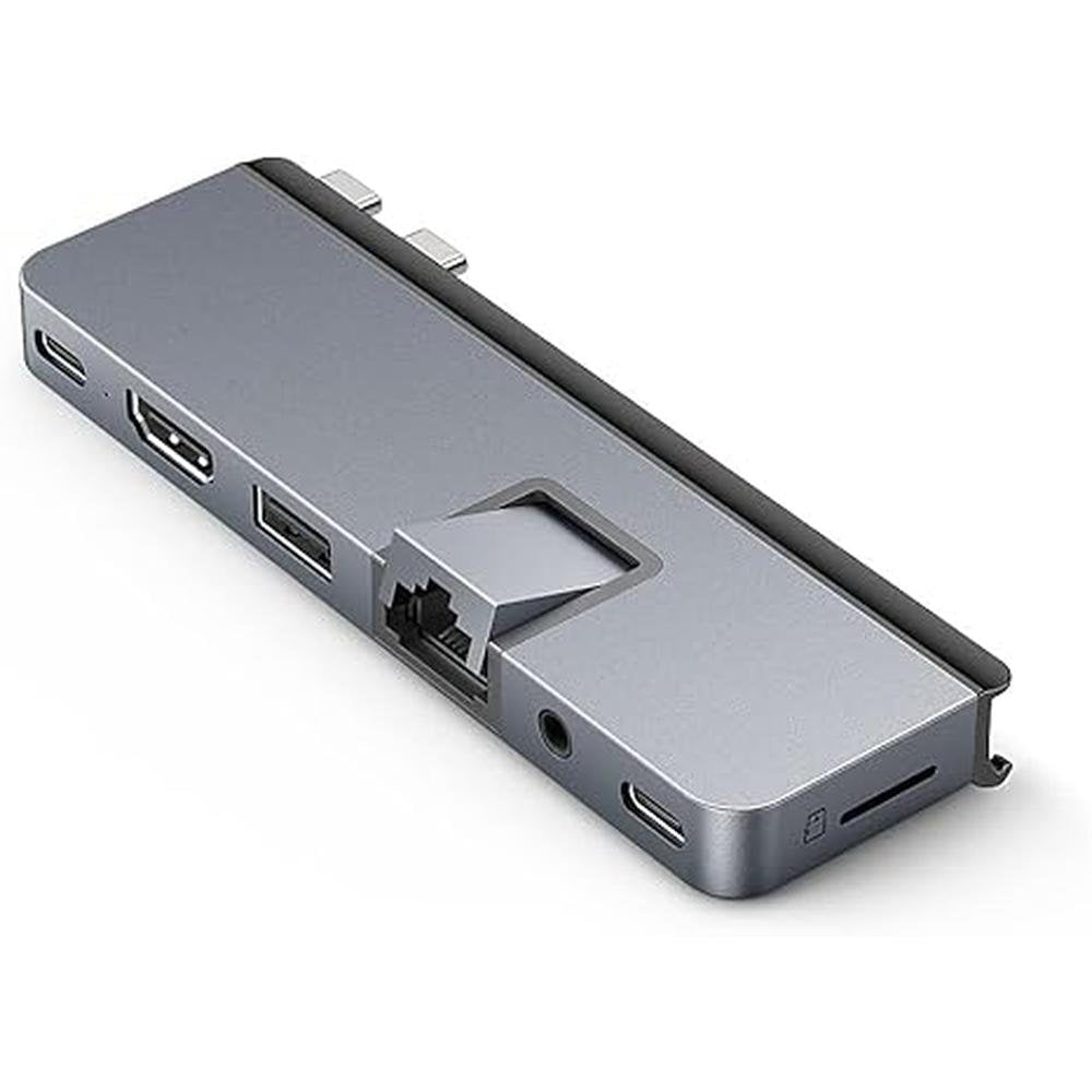 Hub Adapter: Hyper Drive Duo PRO 7-in-2 USB-C Hub Multiport – Side View