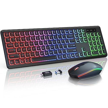 Wireless Keyboard Mouse Combo – Front View