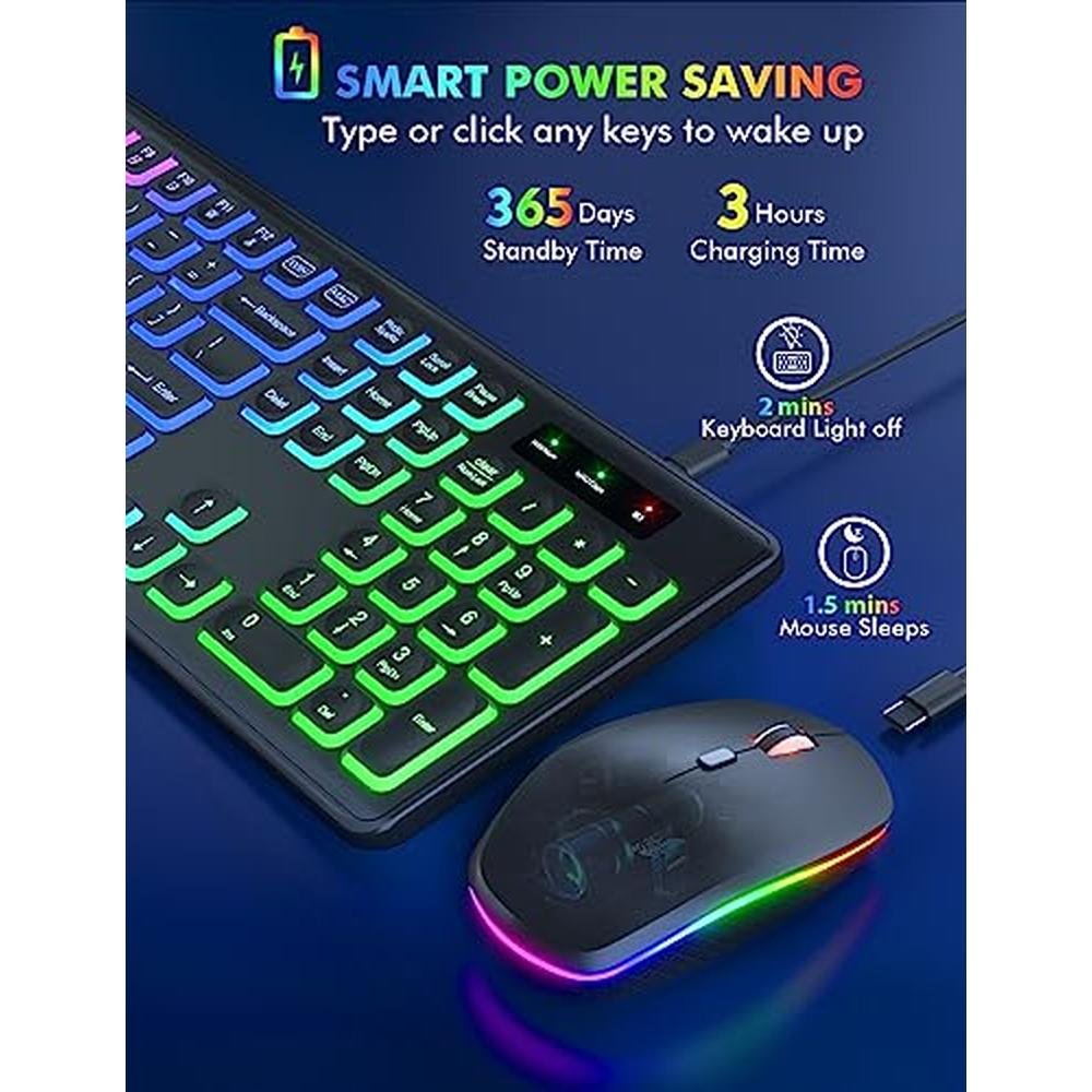 Wireless Keyboard Mouse Combo – Close-up Detail