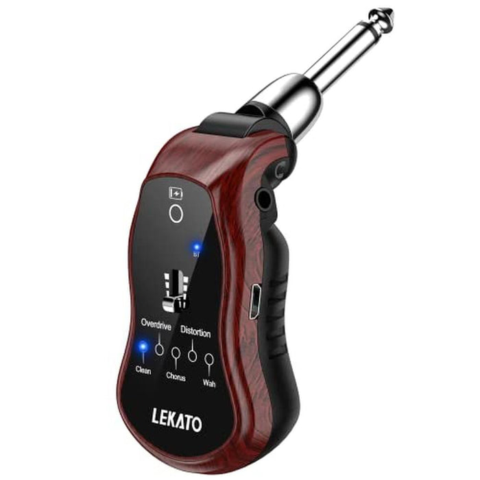 Guitar Headphone: LEKATO Micro Electric Guitar Headphone Amp – Front View