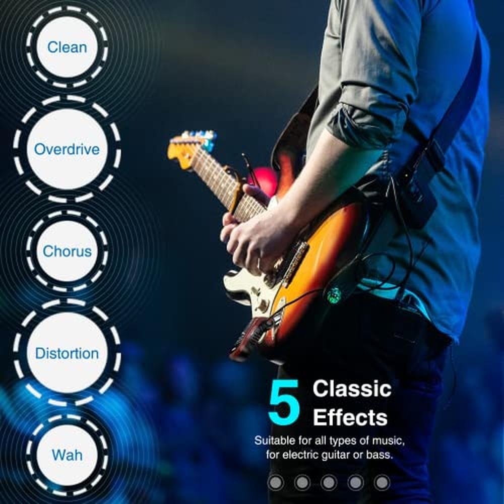 Guitar Headphone: LEKATO Micro Electric Guitar Headphone Amp – Close-up Detail