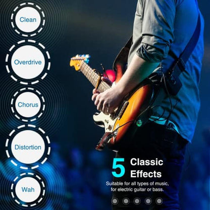 Guitar Headphone: LEKATO Micro Electric Guitar Headphone Amp – Close-up Detail