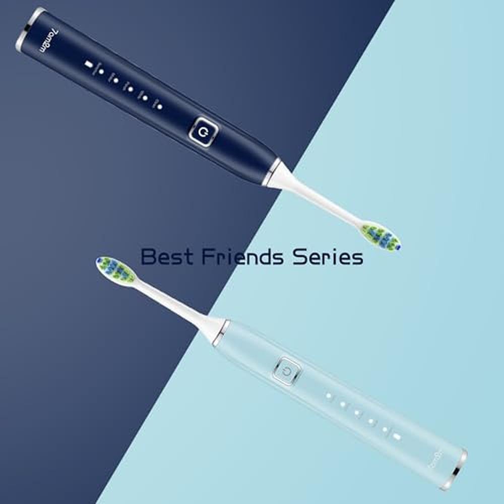 Sonic Electric Toothbrush 2 Pack Set for Adults – Close-up Detail