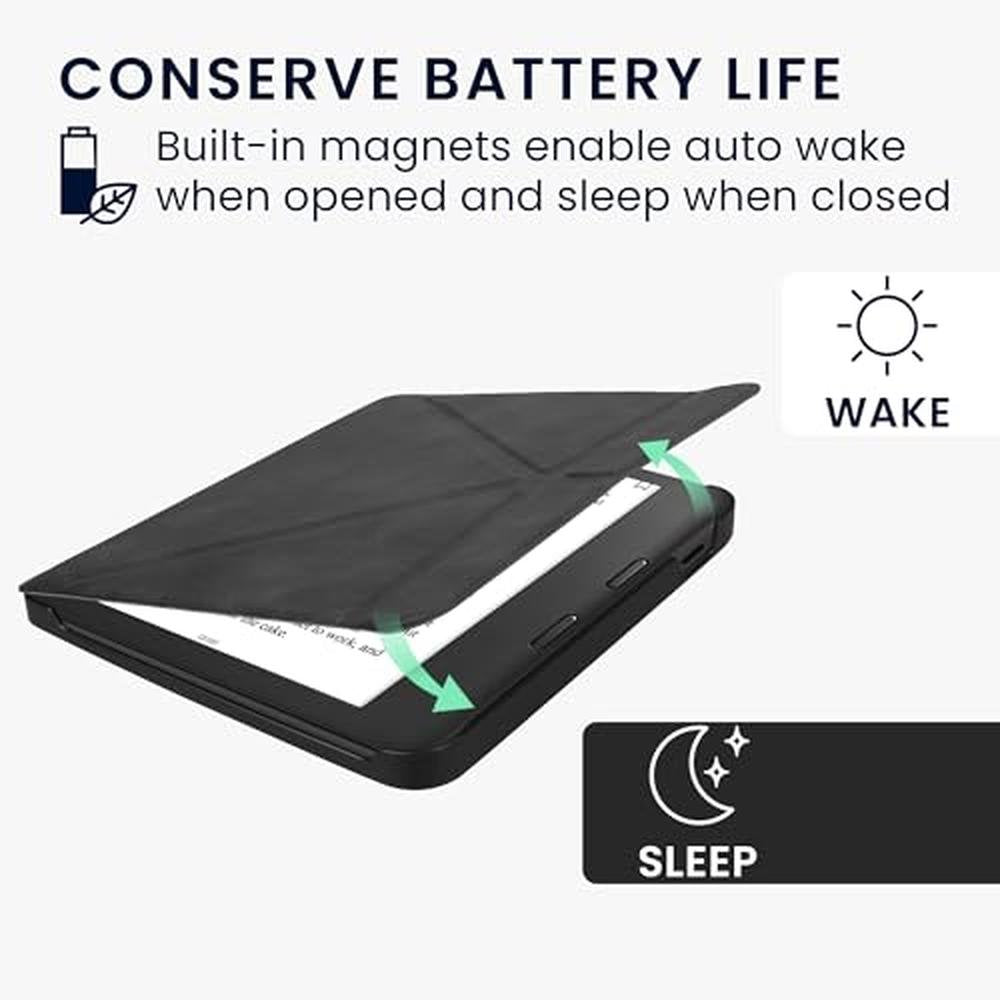 Kwmobile Case: Kwmobile Origami Case Compatible with Kobo – Close-up Detail