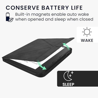 Kwmobile Case: Kwmobile Origami Case Compatible with Kobo – Close-up Detail