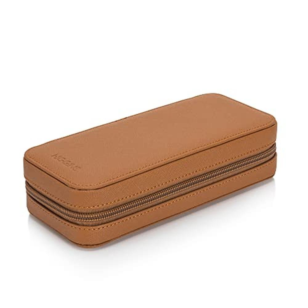 Watch Case: HOUSEOFHIGGINS Modern Leather Watch Case for Men – Close-up Detail