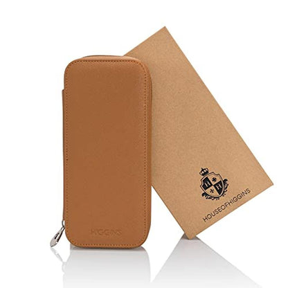 Watch Case: HOUSEOFHIGGINS Modern Leather Watch Case for Men – In Use