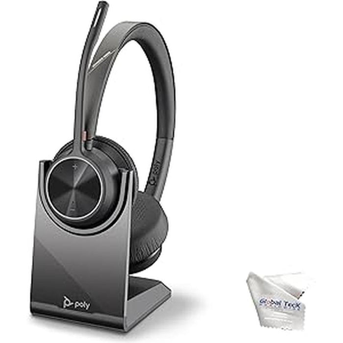 Poly Voyager 4320 UC Wireless Bluetooth Duo Headset – Front View