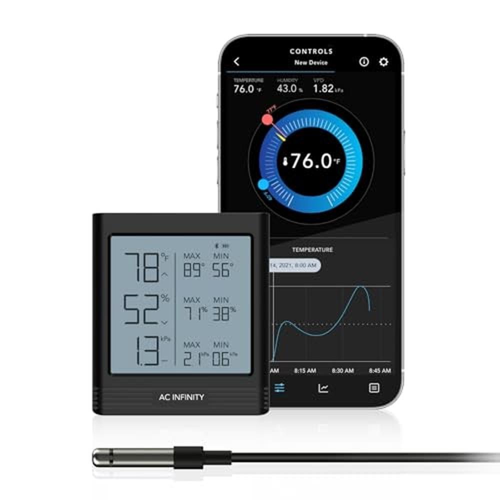 AC Infinity CLOUDCOM B1: Temperature Humidity VPD Smart – Front View